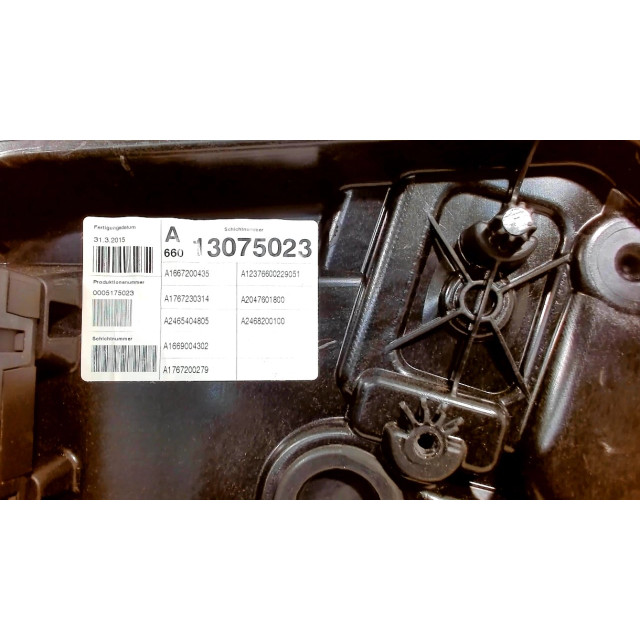Mechanizm sterowania elektrycznego szyby drzwi przednich prawych Mercedes-Benz A (W176) (2012 - teraz) Hatchback 1.5 A-180 CDI, A-180d 16V (OM607.951(Euro 5)