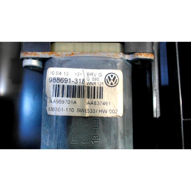 Mechanizm sterowania elektrycznego szyby drzwi przednich lewych Volkswagen Passat (362) (2010 - 2014) Sedan 1.4 TSI 16V (CAXA(Euro 5))