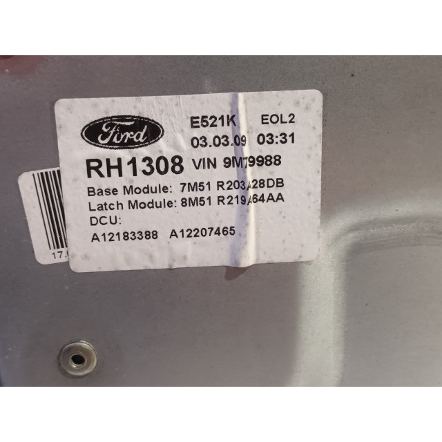 Mechanizm sterowania elektrycznego szyby drzwi przednich prawych Ford Kuga I (2008 - 2012) SUV 2.0 TDCi 16V (G6DG)
