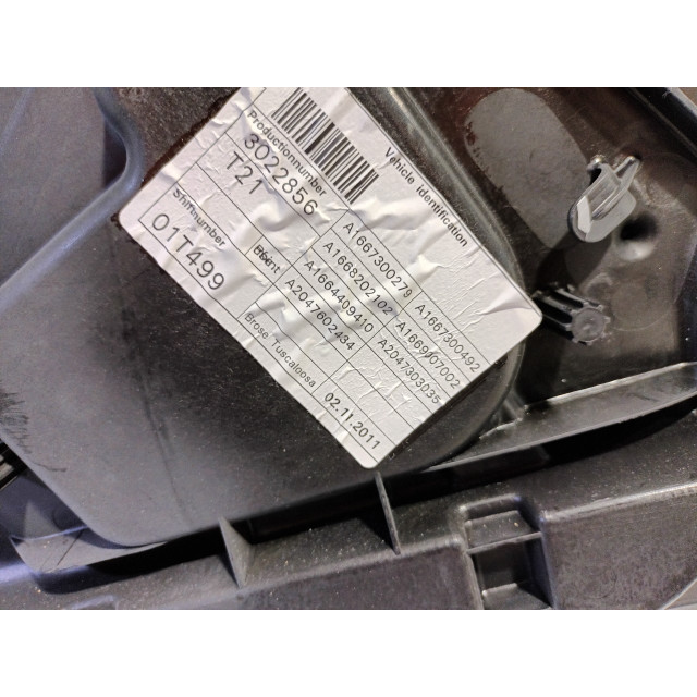 Mechanizm sterowania elektrycznego szyby drzwi tylnych prawych Mercedes-Benz ML III (166) (2011 - 2015) SUV 3.0 ML-350 BlueTEC V6 24V 4-Matic (OM642.826)