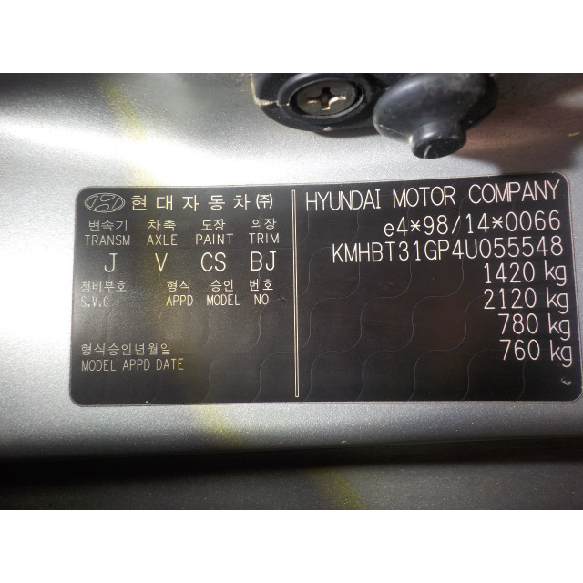 Mechanizm sterowania elektrycznego szyby drzwi przednich prawych Hyundai Getz (2002 - 2005) Hatchback 1.1i 12V (G4HD)