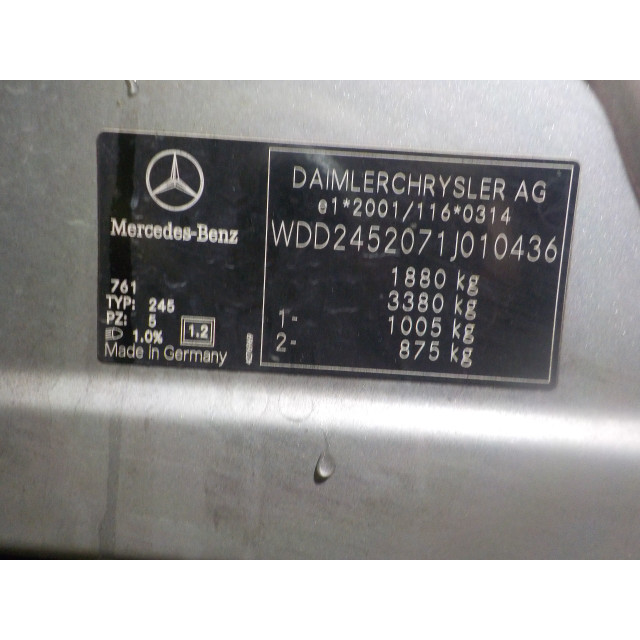 Wycieraczka przednia lewa Mercedes-Benz B (W245/242) (2005 - 2011) Hatchback 2.0 B-180 CDI 16V (OM640.940(Euro 4))