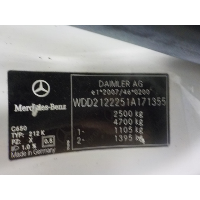 Silnik wycieraczek szyby tylnej Mercedes-Benz E Estate (S212) (2009 - teraz) Combi E-350 CDI V6 24V BlueEfficiency (OM642.850)
