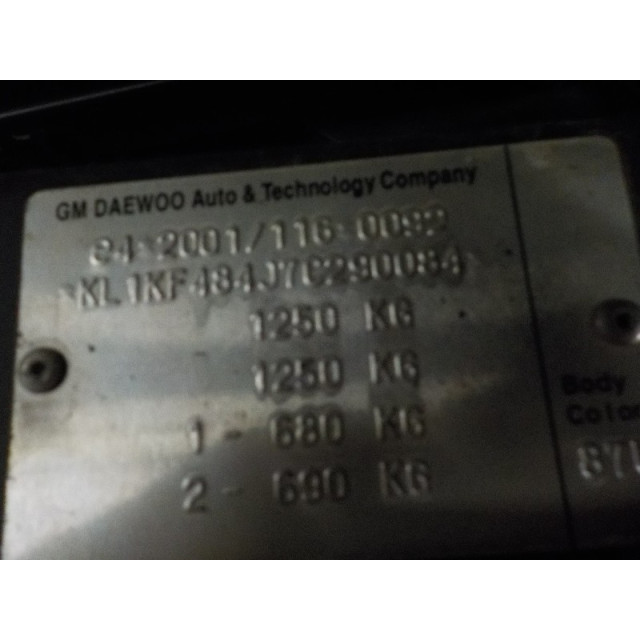 Przełącznik spryskiwacza szyby przedniej Chevrolet / Daewoo Matiz (2005 - 2010) /Spark Hatchback 0.8 (A08S3)