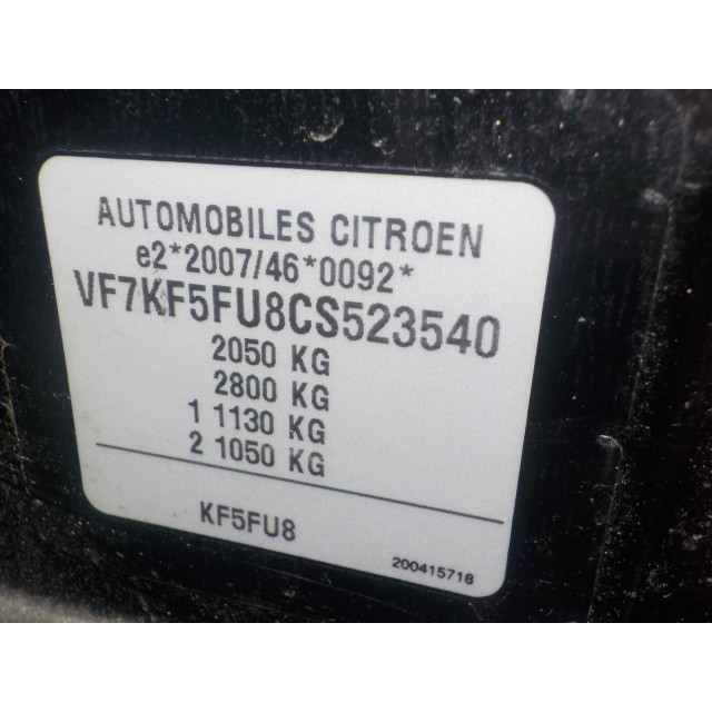Panel sterowania nawigacja Citroën DS5 (KD/KF) (2011 - 2015) Hatchback 5-drs 1.6 16V THP 200 (EP6CDTX(5FU))