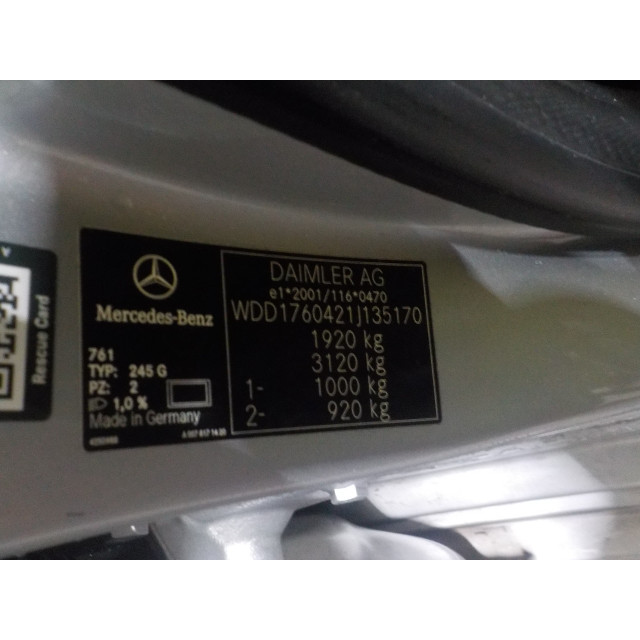 Mechanizm sterowania elektrycznego szyby drzwi przednich lewych Mercedes-Benz A (W176) (2012 - 2018) Hatchback 1.6 A-180 16V (M270.910)