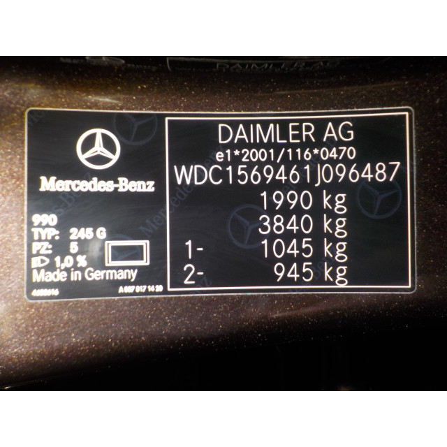 Rozrusznik Mercedes-Benz GLA (156.9) (2013 - 2019) SUV 2.0 250 Turbo 16V 4-Matic (M270.920(Euro 6))