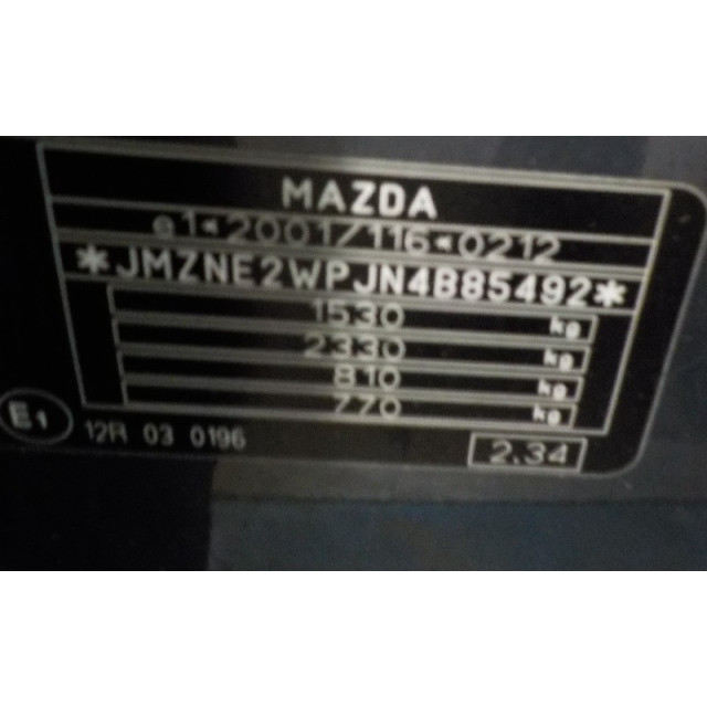 Zestaw amortyzatorów gazowych, tył Mazda 2 (NB/NC/ND/NE) (2002 - 2007) Hatchback 1.4 CiTD (F6JA)
