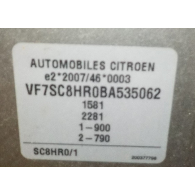 Panel sterowania temperaturą Citroën C3 (SC) (2009 - 2016) Hatchback 1.4 HDi (DV4C(8HR))