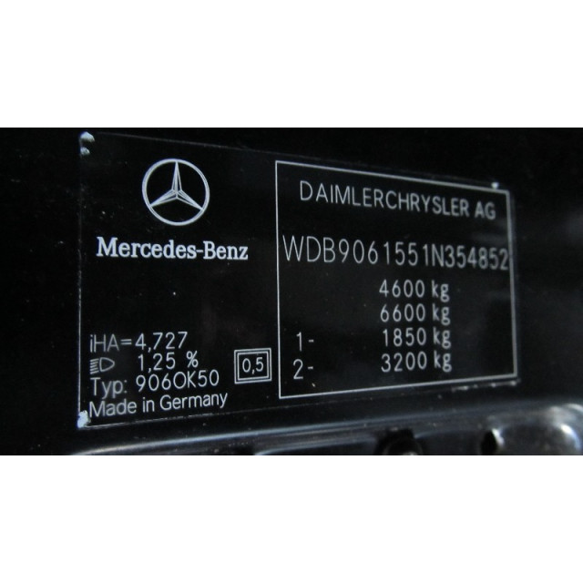 Turbosprężarka Mercedes-Benz Sprinter 3/5t (906.13/906.23) (2006 - 2016) Ch.Cab/Pick-up 313 CDI 16V (OM646.986)
