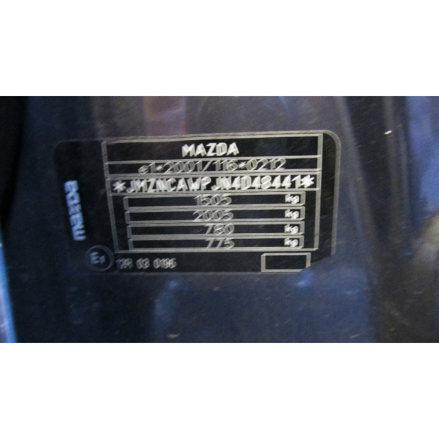Silnik wycieraczek szyby tylnej Mazda 2 (NB/NC/ND/NE) (2003 - 2007) Hatchback 1.4 16V (FXJA)