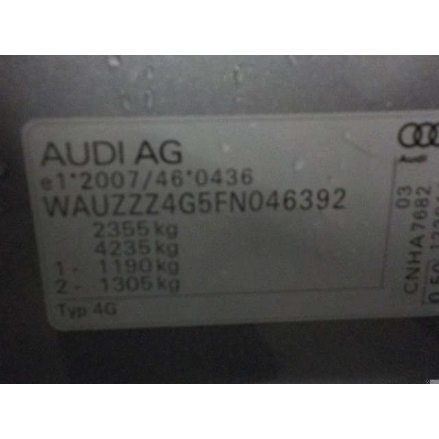 Mechanizm sterowania elektrycznego szyby drzwi tylnych lewych Audi A6 Avant (C7) (2013 - 2018) Combi 2.0 TDI 16V (CNHA(Euro 6))