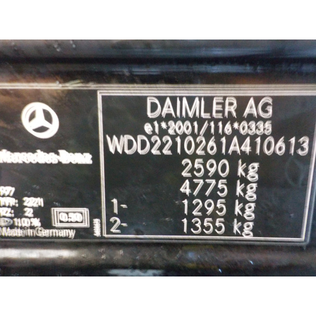 Panel sterowania temperaturą Mercedes-Benz S (W221) (2011 - 2013) Sedan 3.0 S-350 BlueTec 24V (OM642.862)