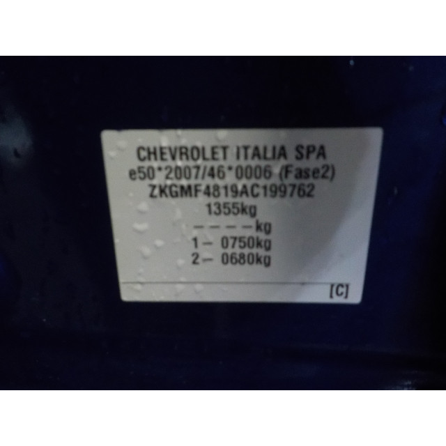 Mechanizm sterowania elektrycznego szyby drzwi przednich prawych Daewoo/Chevrolet Spark (2010 - teraz) Hatchback 1.0 16V (B10D1)