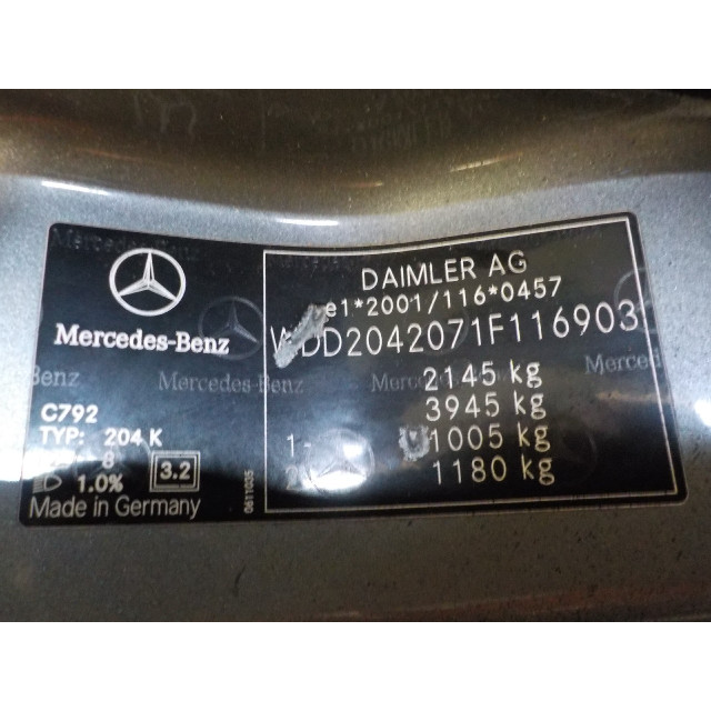 Whacz przedni lewy rogu Mercedes-Benz C Estate (S204) (2007 - 2009) Combi 2.2 C-200 CDI 16V . (OM646.811)