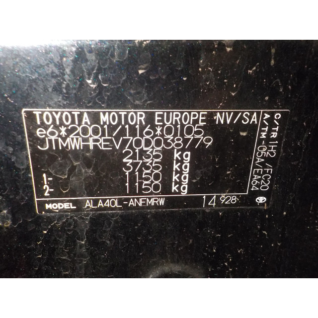 Wahacz przedni lewy Toyota RAV4 (A4) (2012 - teraz) Terreinwagen 2.0 D-4D 16V 4x2 (1AD-FTV)