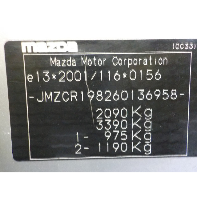Atrapa/grill Mazda 5 (CR19) (2005 - 2010) MPV 1.8i 16V (L823)