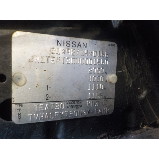 Mechanizm sterowania elektrycznego szyby drzwi tylnych prawych Nissan/Datsun X-Trail (T30) (2003 - 2013) SUV 2.2 dCi 16V 4x2 (YD22ETi)
