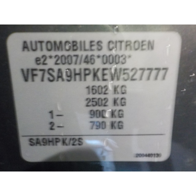 Silnik wentylatora nagrzewnicy Citroën DS3 (SA) (2009 - 2015) Hatchback 1.6 e-HDi (DV6DTED(9HP))