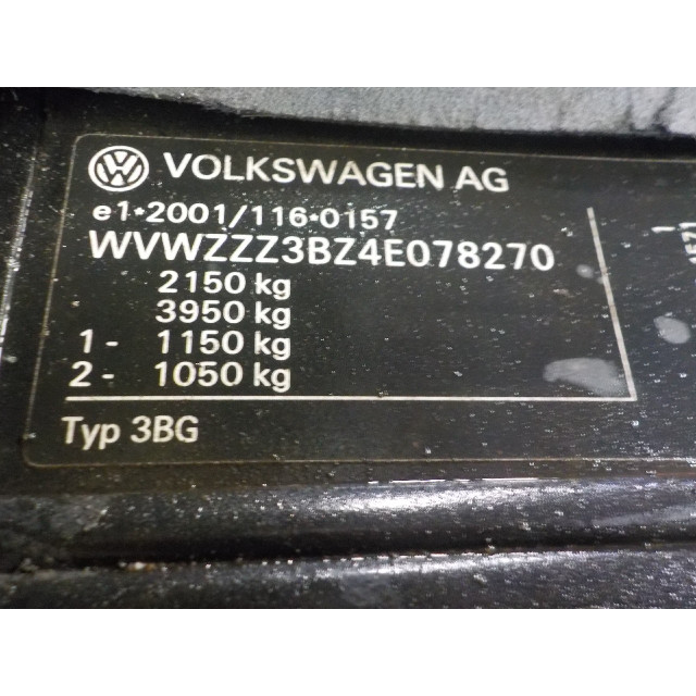 Skrzynia biegów mechaniczna Volkswagen Passat Variant (3B6) (2003 - 2005) Combi 2.5 TDI V6 24V (BDG)