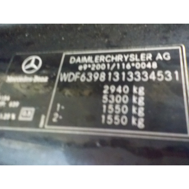 Sprężyna pneumatyczna Mercedes-Benz Vito (639.7) (2006 - 2014) Bus 3.0 120 CDI V6 24V (OM642.990)