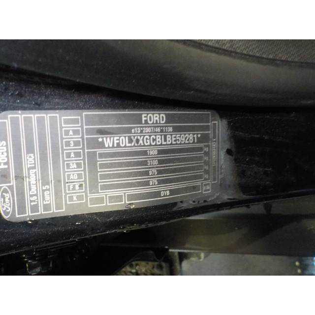 Mechanizm sterowania elektrycznego szyby drzwi przednich lewych Ford Focus 3 Wagon (2011 - teraz) Focus III Wagon Combi 1.6 TDCi (T1DA)