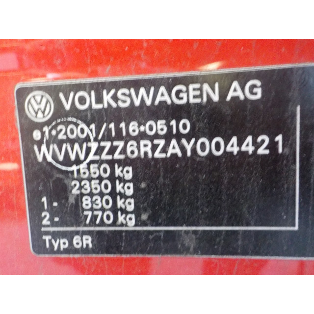 Rozrusznik Volkswagen Polo V (6R) (2009 - 2012) Polo (6R) Hatchback 1.2 12V (CGPB)
