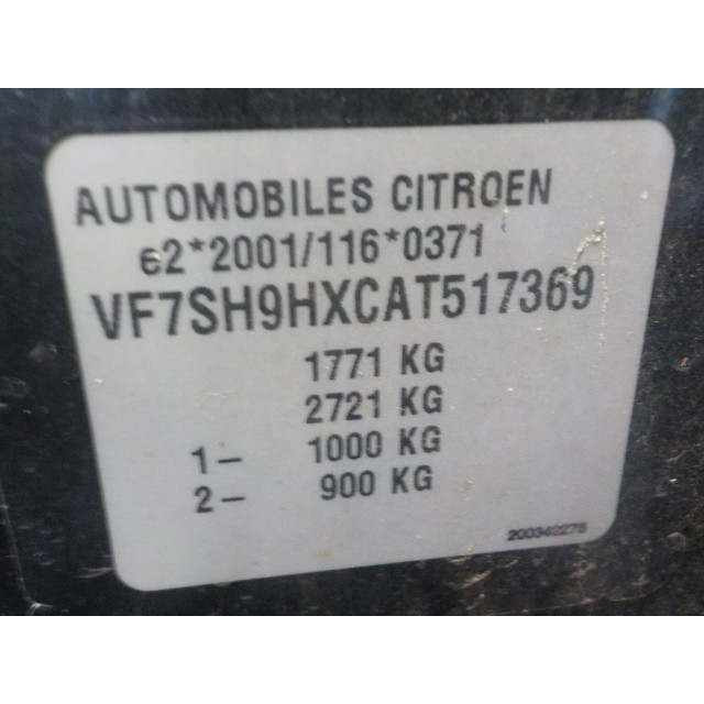 Mechanizm wycieraczek szyby przedniej Citroën C3 Picasso (SH) (2009 - 2011) MPV 1.6 HDi 16V 90 (DV6ATED4(9HX))