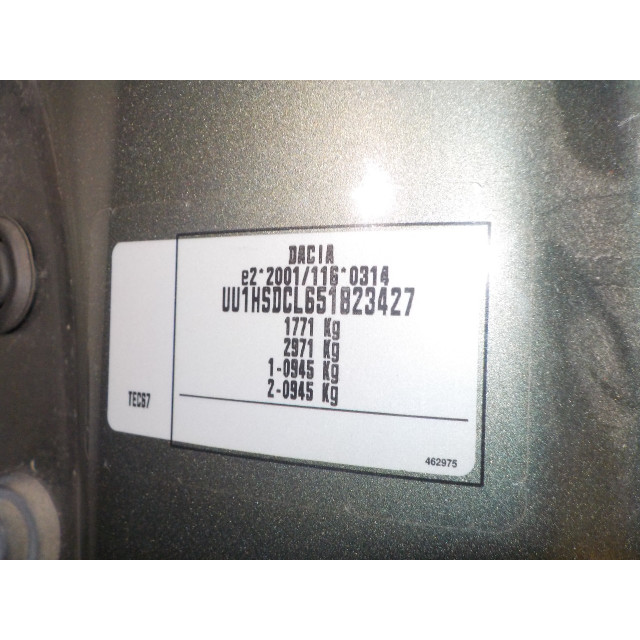Mechanizm elektryczny centralnego zamka drzwi tylnych lewych Dacia Duster (HS) (2013 - 2018) SUV 1.5 dCi (K9K-612(K9K-C6))