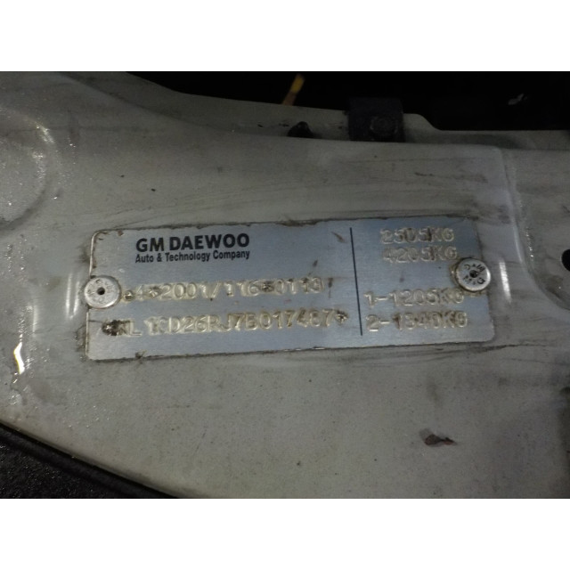 Mechanizm sterowania elektrycznego szyby drzwi przednich lewych Daewoo/Chevrolet Captiva (C100) (2006 - 2011) SUV 2.0 CDTI 16V 150 4x4 (Z20S)