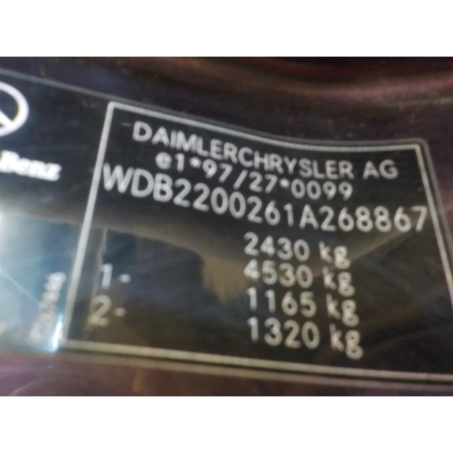 Silnik Mercedes-Benz S (W220) (1999 - 2002) Sedan 3.2 S-320 CDI 24V (OM613.960)