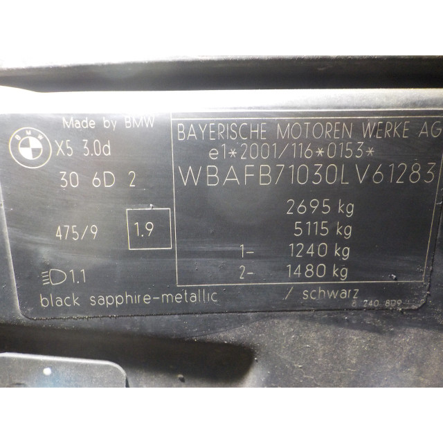 Pompa układu klimatyzacji BMW X5 (E53) (2001 - 2007) SUV 3.0d 24_V (M57-D30)
