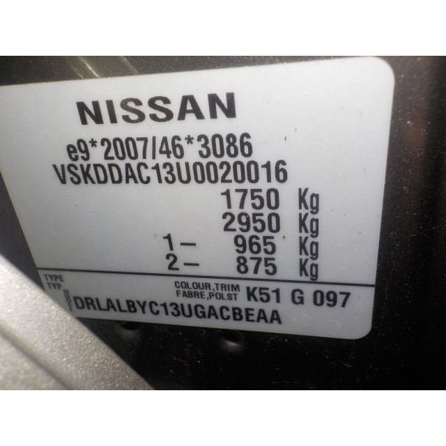 Schowek Nissan/Datsun Pulsar (C13) (2014 - teraz) Hatchback 1.2 12V DIG-T (HRA2)