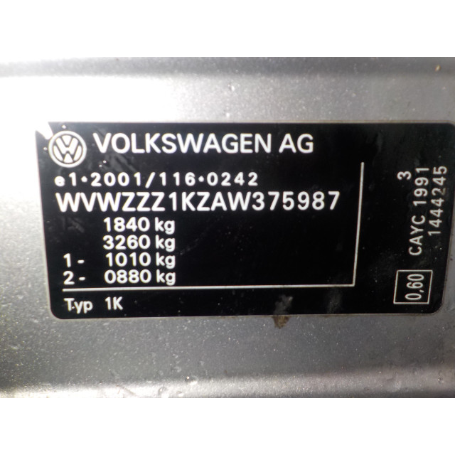 Rozrusznik Volkswagen Golf VI (5K1) (2009 - 2012) Hatchback 1.6 TDI 16V (CAYC)