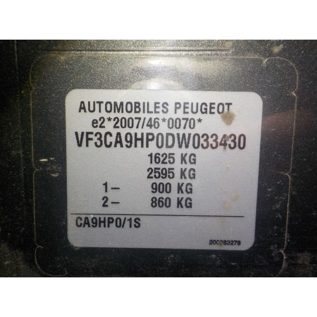 Mechanizm sterowania elektrycznego szyby drzwi tylnych prawych Peugeot 208 I (CA/CC/CK/CL) (2012 - 2019) Hatchback 1.6 e-HDi FAP (DV6DTED(9HP))
