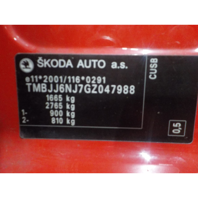 Wycieraczka przednia lewa Skoda Fabia III Combi (NJ5) (2014 - teraz) Combi 1.4 TDI 16V 90 Greentech (CUSB)