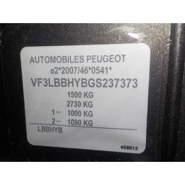 Chłodnica powietrza doładowującego Peugeot 308 (L3/L8/LB/LH/LP) (2014 - 2021) Hatchback 1.6 BlueHDi 100 (DV6FD(BHY))