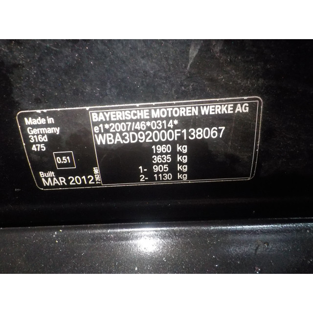 Korpus przepustnicy BMW 3 serie (F30) (2012 - 2018) Sedan 316d 2.0 16V (N47-D20C)