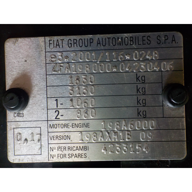Pompa układu klimatyzacji Fiat Bravo (198A) (2008 - 2014) Hatchback 1.6 D Multijet 90 (198.A.6000)