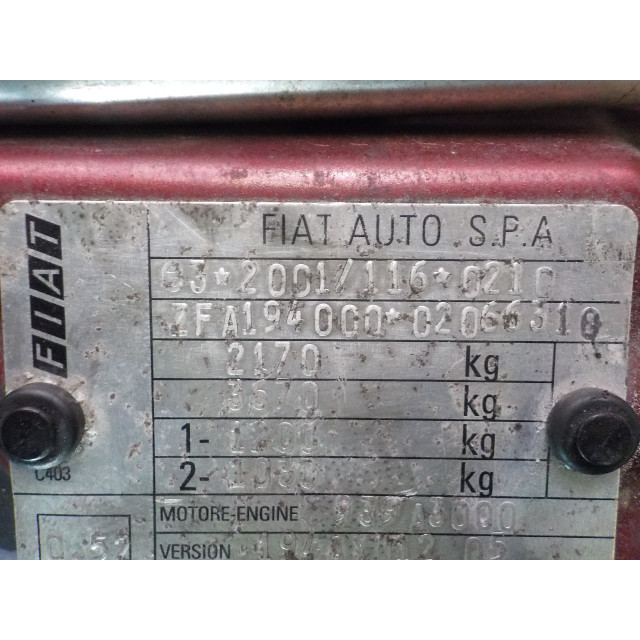 Skrzynia biegów automatyczna Fiat Croma (194) (2005 - 2011) Hatchback 2.4 JTD Multijet 20V (939.A.3000)