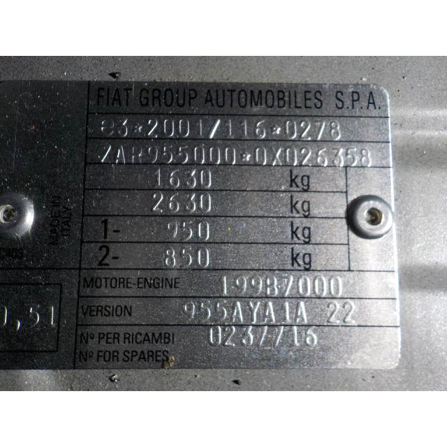 Mechanizm elektryczny centralnego zamka drzwi przednich prawych Alfa Romeo MiTo (955) (2013 - 2015) Hatchback 1.3 JTDm 16V (199.B.8000)