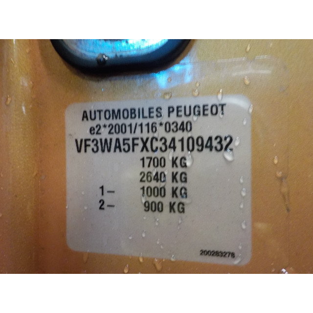 Mechanizm sterowania elektrycznego szyby drzwi przednich lewych Peugeot 207/207+ (WA/WC/WM) (2006 - 2013) Hatchback 1.6 16V GT THP (EP6DT(5FX))