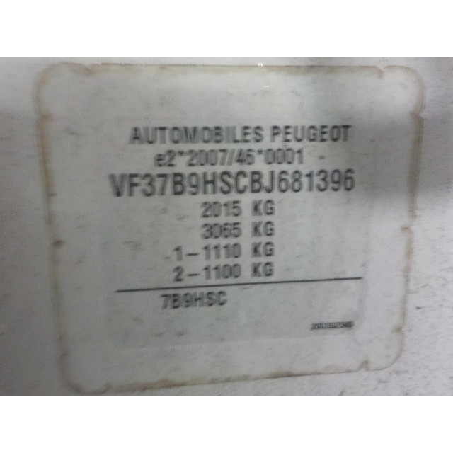 Mechanizm sterowania elektrycznego szyby drzwi przednich prawych Peugeot Partner Tepee (7A/B/C/D/E/F/G/J/P/S) (2009 - 2012) MPV 1.6 HDiF 90 16V Phase 1 (DV6TED4BU.FAP(9HS))
