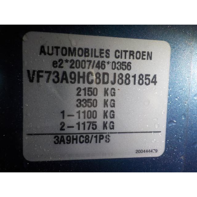 Kolumna zawieszenia przednia prawa Citroën C4 Grand Picasso (3A) (2013 - 2018) MPV 1.6 HDiF, Blue HDi 115 (DV6C(9HC))