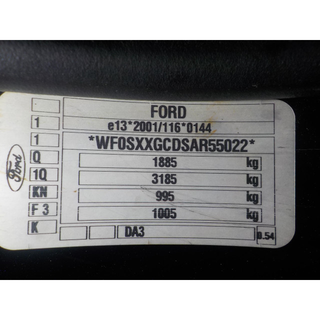 Mechanizm sterowania elektrycznego szyby drzwi tylnych lewych Ford Focus 2 Wagon (2004 - 2012) Combi 1.6 TDCi 16V 110 (G8DD(Euro 3))