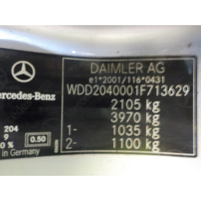 Turbosprężarka Mercedes-Benz C (W204) (2010 - 2014) Sedan 2.2 C-180 CDI 16V BlueEFFICIENCY (OM651.913)