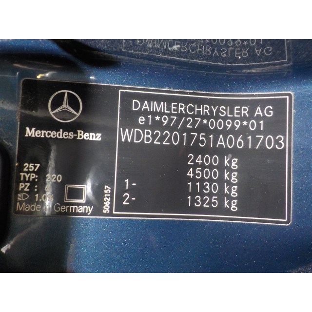Pompa układu klimatyzacji Mercedes-Benz S (W220) (1998 - 2005) Sedan 5.0 S-500 V8 24V (M113.960)