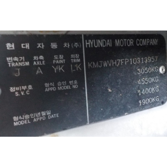 Silnik pompy wspomagania układu kierowniczego Hyundai H 1/H 200 (2001 - 2004) Bus 2.5 TD (D4BF)