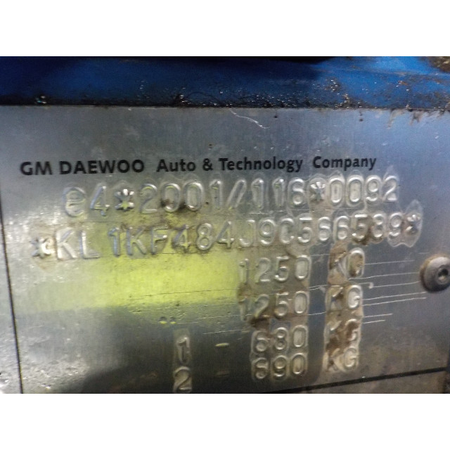 Mechanizm elektryczny centralnego zamka drzwi przednich prawych Daewoo/Chevrolet Matiz (2005 - 2013) (M200) Hatchback 0.8 S,SE (LQ2(L3-49))