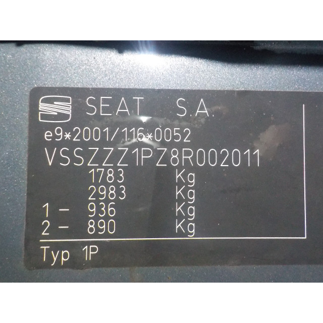 Drzwi tylne lewe Seat Leon (1P1) (2005 - 2012) Hatchback 5-drs 1.6 (BSE)